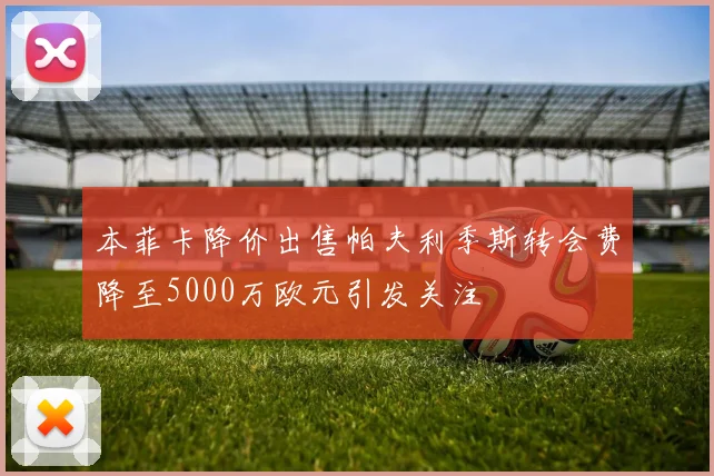 本菲卡降价出售帕夫利季斯转会费降至5000万欧元引发关注